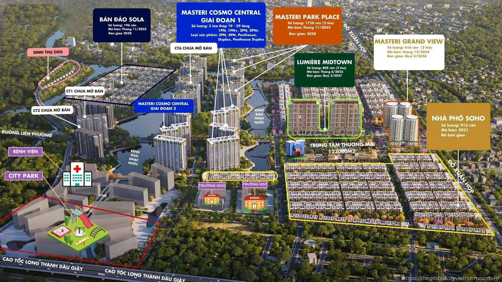 Phối Cảnh & Bản Đồ Quy Hoạch The Global City